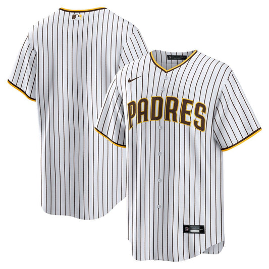 San Diego Padres Nike Home Blank Replica Jersey - White Team Jersey Sports Fan Apparel