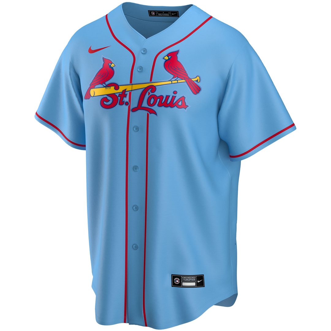 St. Louis Cardinals Nike Alternate Replica Custom Jersey - Light Blue Team Jersey Sports Fan Apparel
