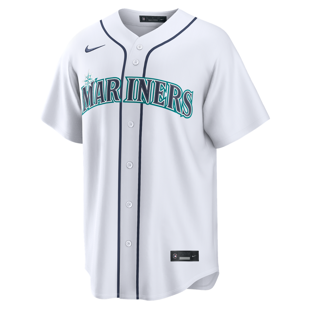 Seattle Mariners Julio Rodríguez Nike Home Replica Jersey - White Team Jersey Sports Fan Apparel