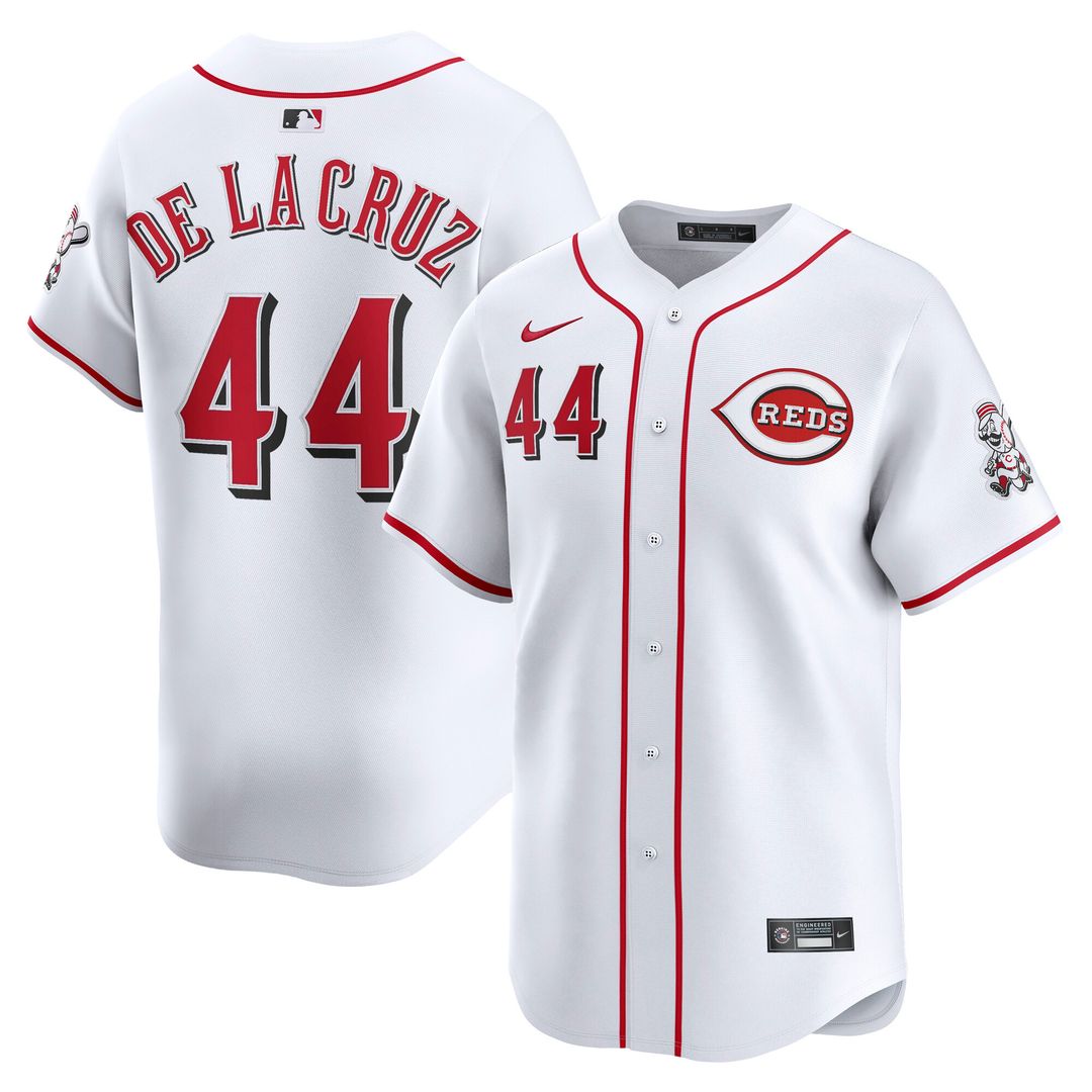 Cincinnati Reds Elly De La Cruz Nike Home Limited Player Jersey - White Team Jersey Sports Fan Apparel