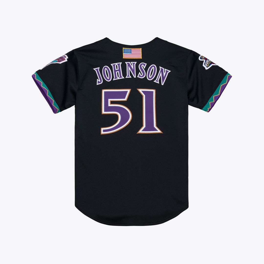 Arizona Diamondbacks Randy Johnson Mitchell & Ness 2001 Authentic Jersey - Black Team Jersey Sports Fan Apparel