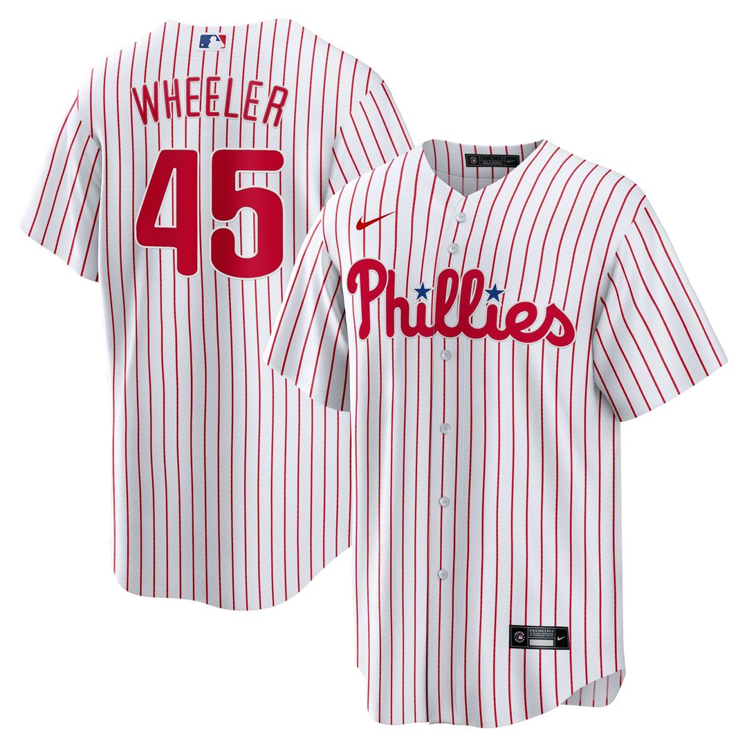 Philadelphia Phillies Zack Wheeler Nike Home Replica Jersey - White Team Jersey Sports Fan Apparel
