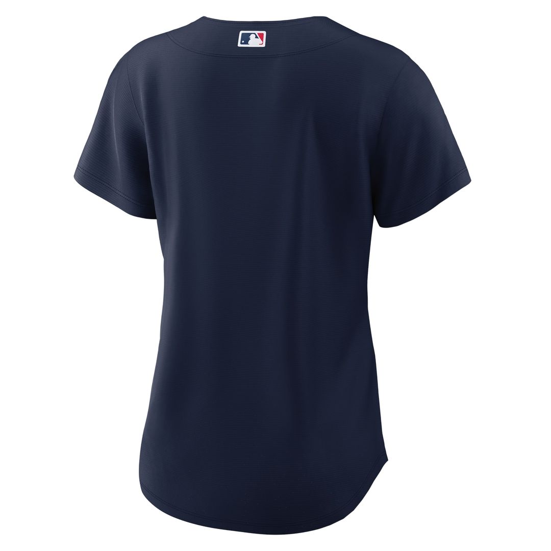Cleveland Guardians Nike Women's Alternate Official Replica Jersey - Navy Team Jersey Sports Fan Apparel