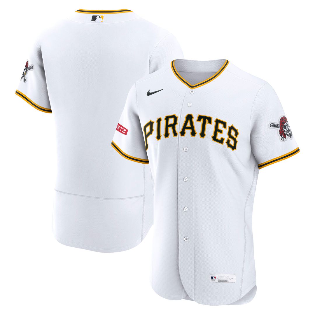 Pittsburgh Pirates Nike Home Authentic Jersey - White Team Jersey Sports Fan Apparel
