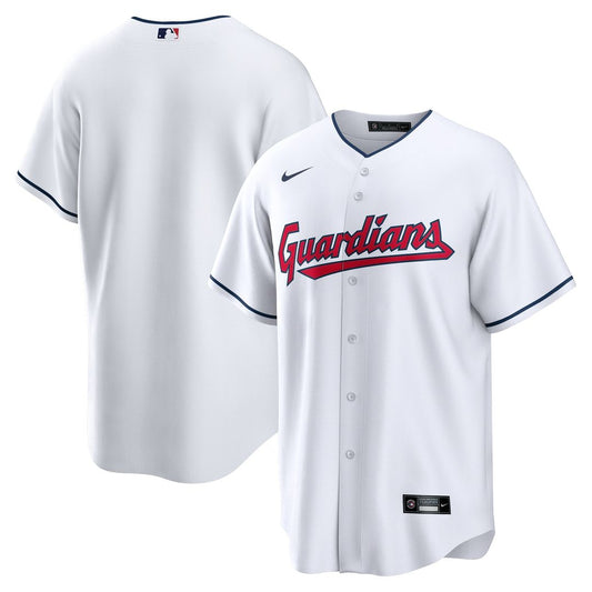 Cleveland Guardians Nike Home Blank Replica Jersey - White Team Jersey Sports Fan Apparel