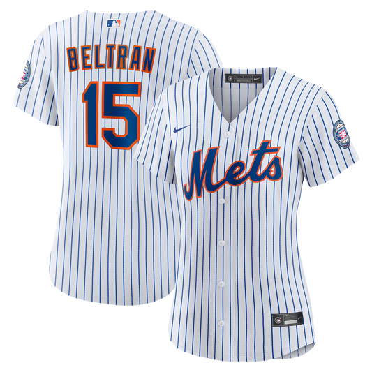 New York Mets Carlos Beltran Nike Women's 2026 Baseball Hall of Fame Retired Player Replica Jersey - White Team Jersey Sports Fan Apparel