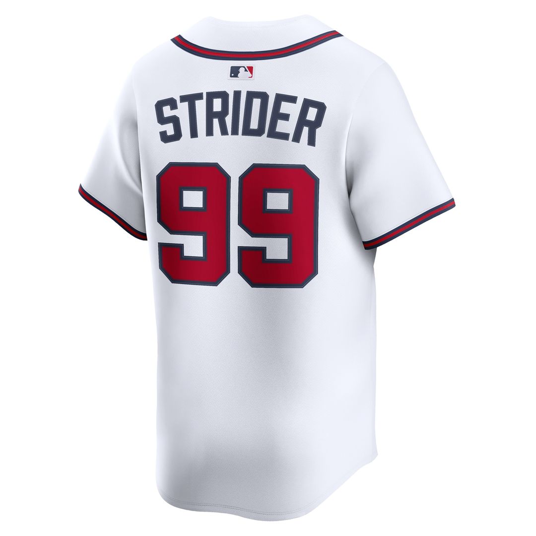 Atlanta Braves Spencer Strider Nike Home Limited Player Jersey - White Team Jersey Sports Fan Apparel