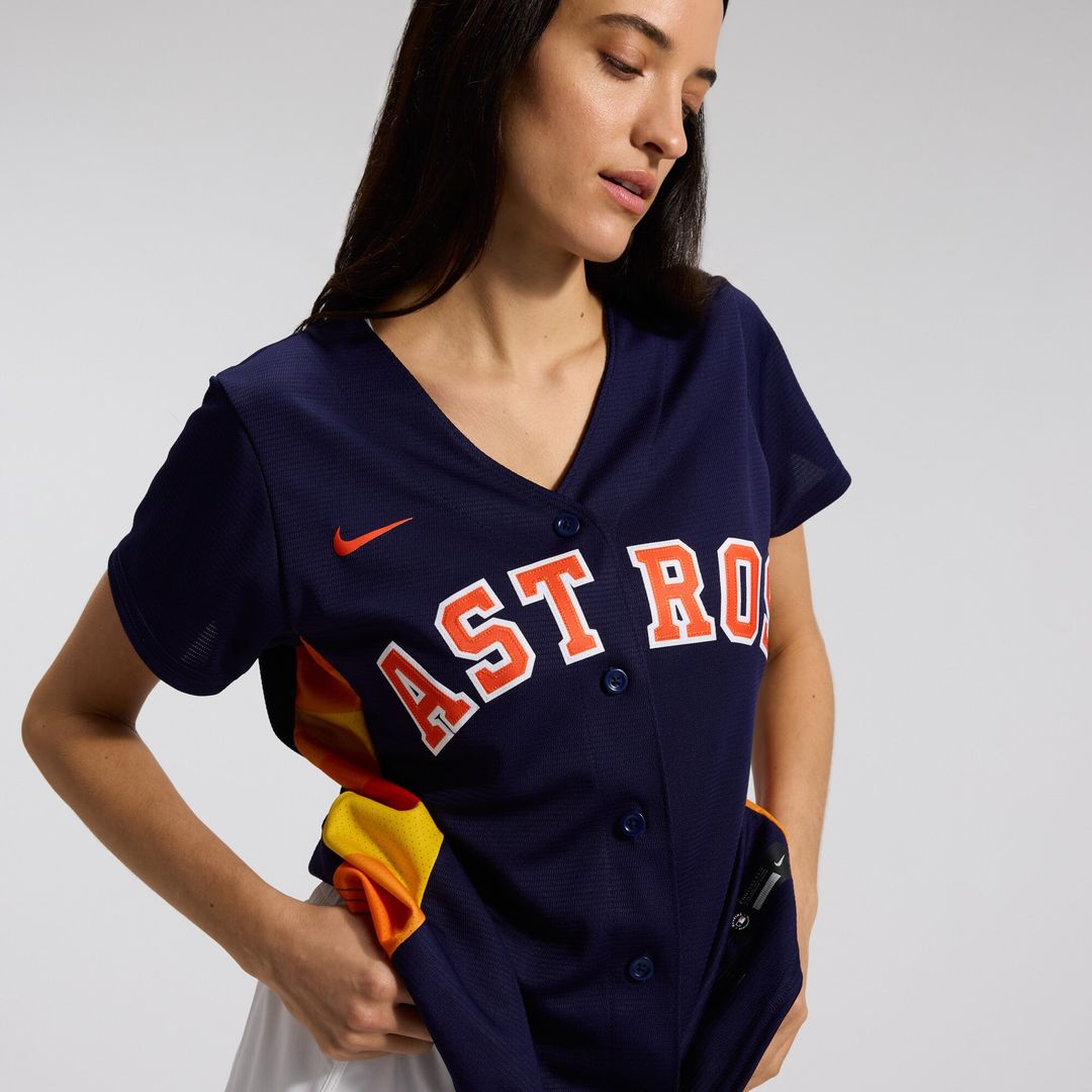 Houston Astros Jose Altuve Nike Women's Alternate Replica Player Jersey - Navy Team Jersey Sports Fan Apparel