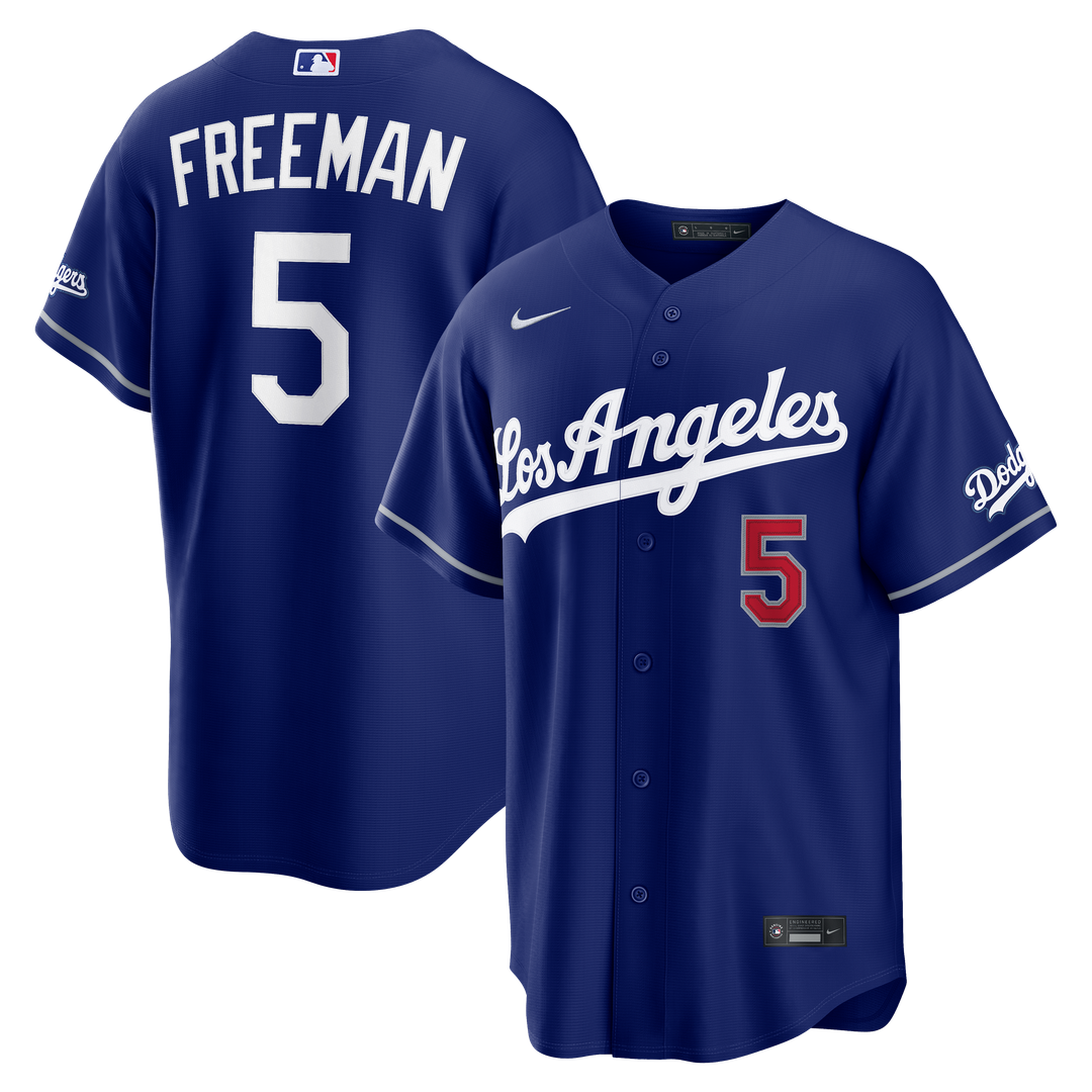 Los Angeles Dodgers Freddie Freeman Nike Alternate Stadium Jersey - Royal Team Jersey Sports Fan Apparel