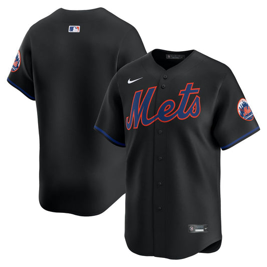 New York Mets Nike Alternate Limited Jersey - Black Team Jersey Sports Fan Apparel