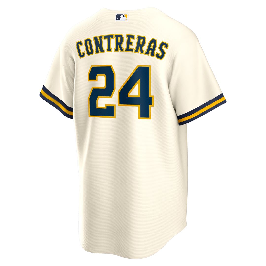 Milwaukee Brewers William Contreras Nike Home Replica Jersey - Cream Team Jersey Sports Fan Apparel