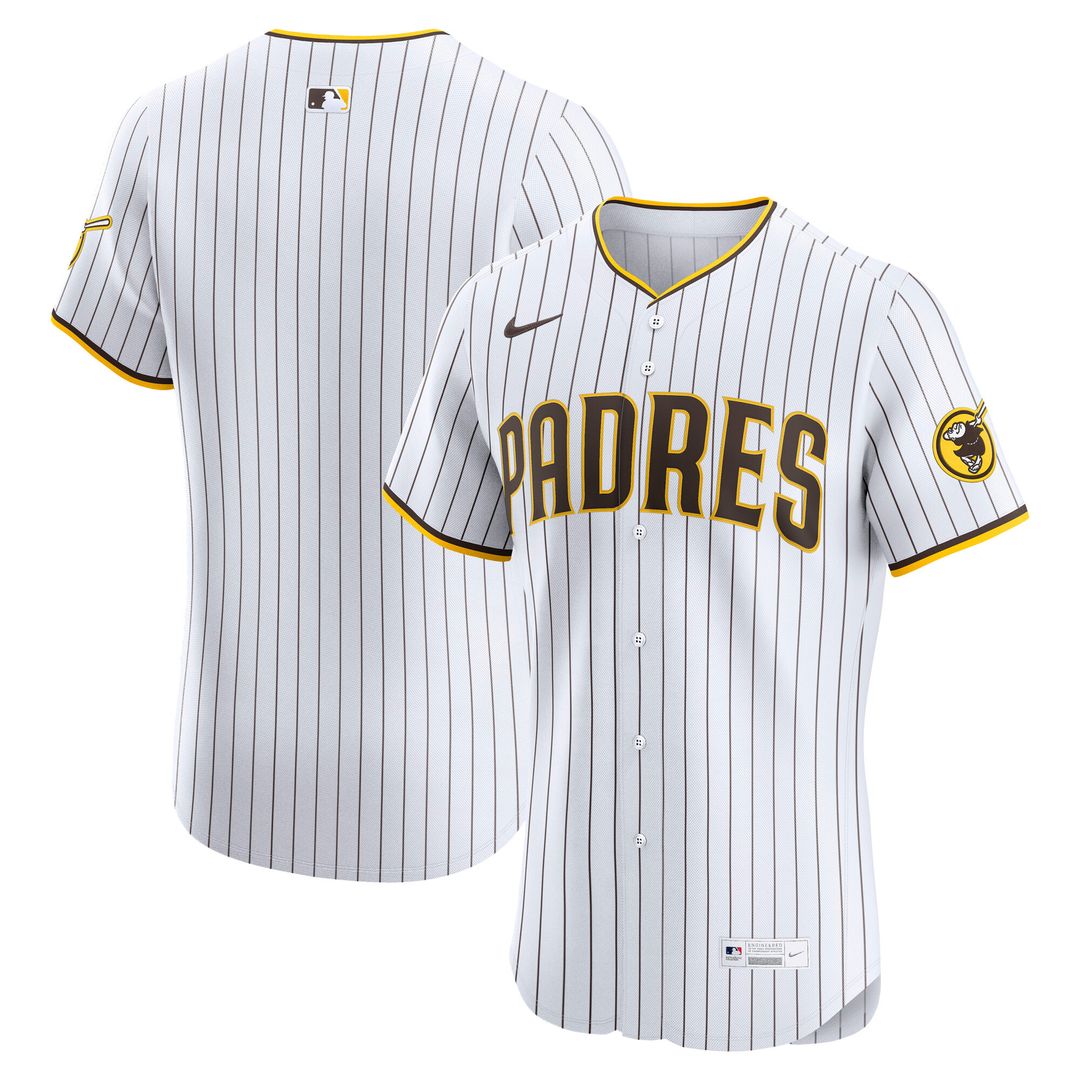 San Diego Padres Nike Home Elite Jersey - White Team Jersey Sports Fan Apparel
