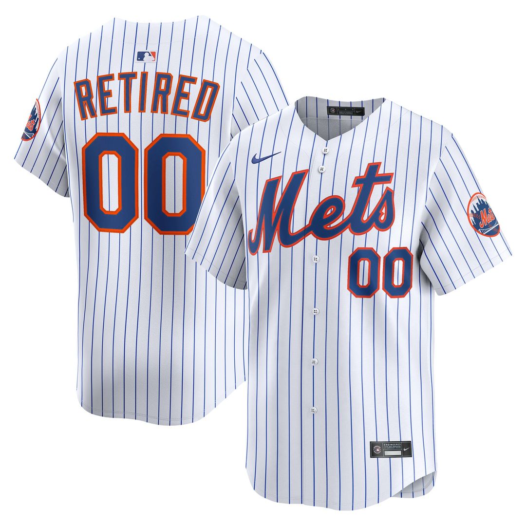 New York Mets Nike Home Limited Pick - A - Player Retired Roster Jersey - White Team Jersey Sports Fan Apparel