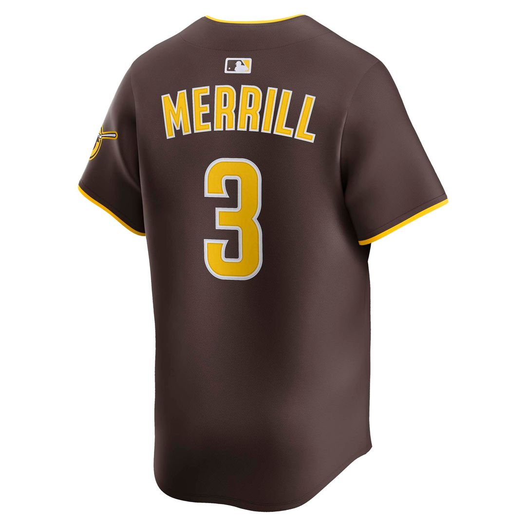 San Diego Padres Jackson Merrill Nike Home Limited Player Jersey - White Team Jersey Sports Fan Apparel