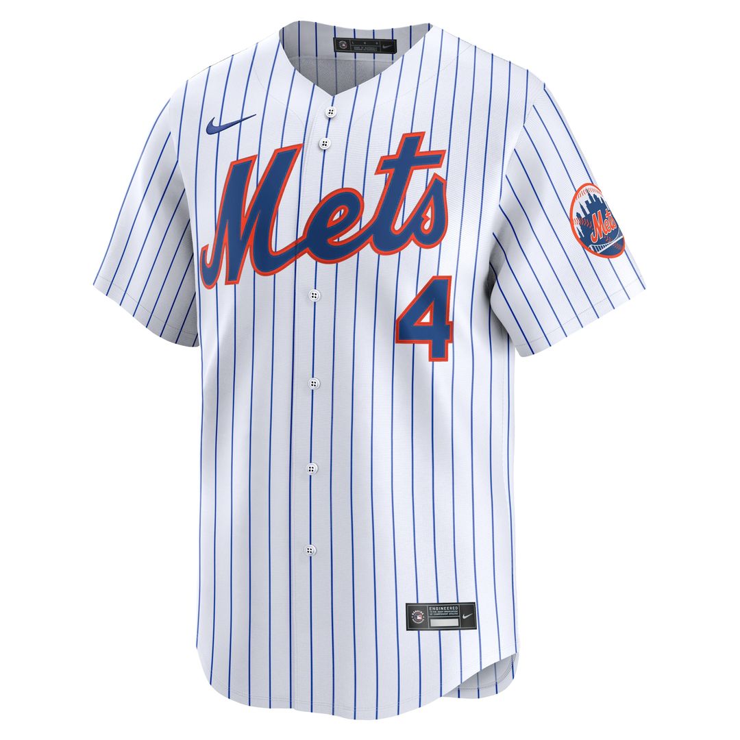 New York Mets Francisco Alvarez Nike Home Limited Player Jersey - White Team Jersey Sports Fan Apparel