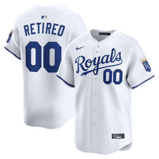 Kansas City Royals Nike Home Limited Pick - A - Player Retired Roster Jersey - White Team Jersey Sports Fan Apparel