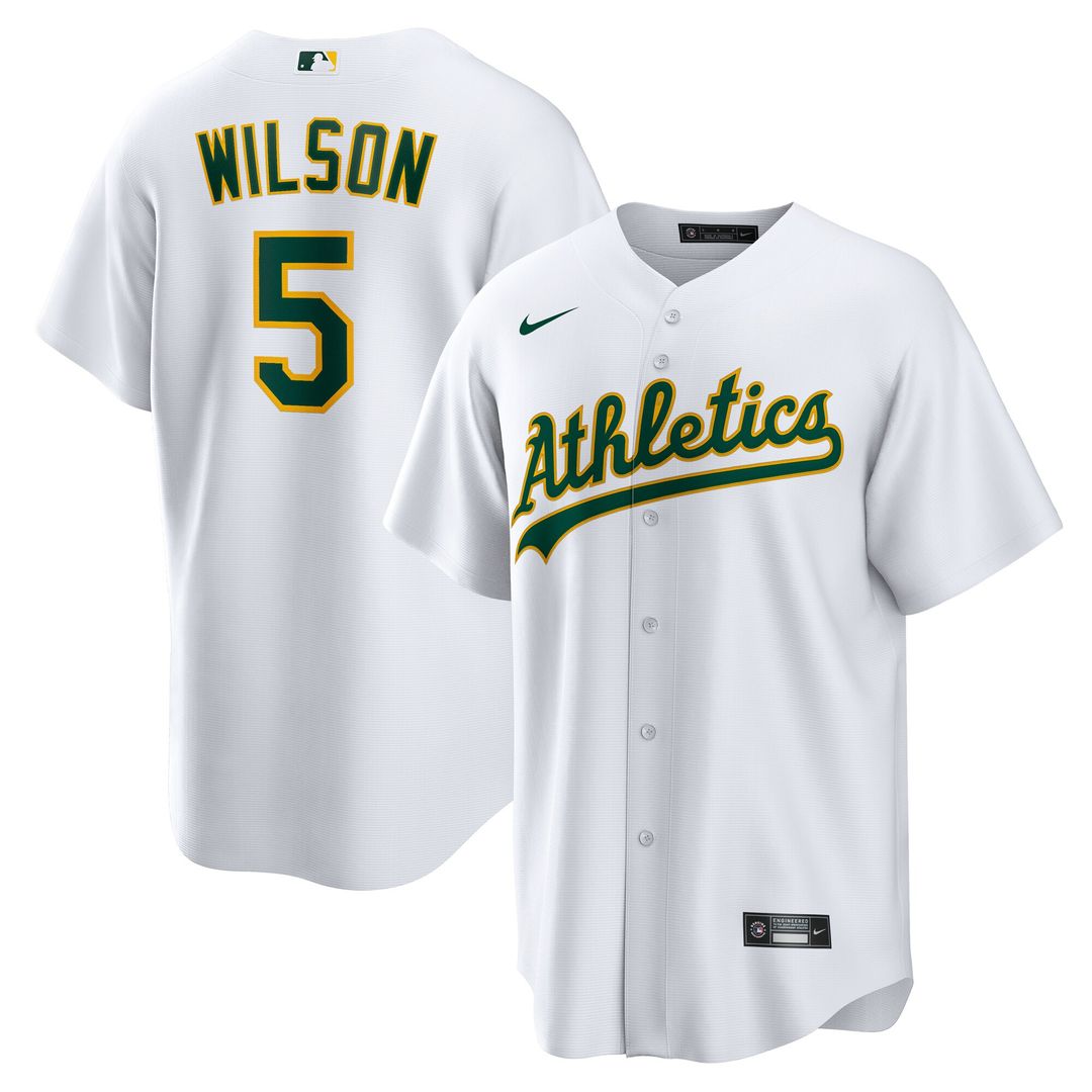 Athletics Jacob Wilson Nike Home Replica Jersey - White Team Jersey Sports Fan Apparel