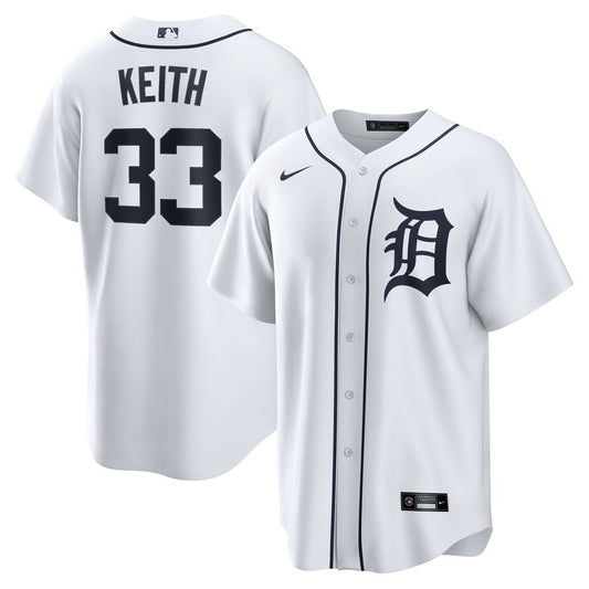 Detroit Tigers Colt Keith Nike Home Replica Jersey - White Team Jersey Sports Fan Apparel