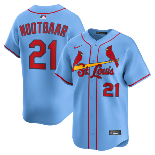 St. Louis Cardinals Lars Nootbaar Nike Alternate Limited Jersey - Light Blue Team Jersey Sports Fan Apparel
