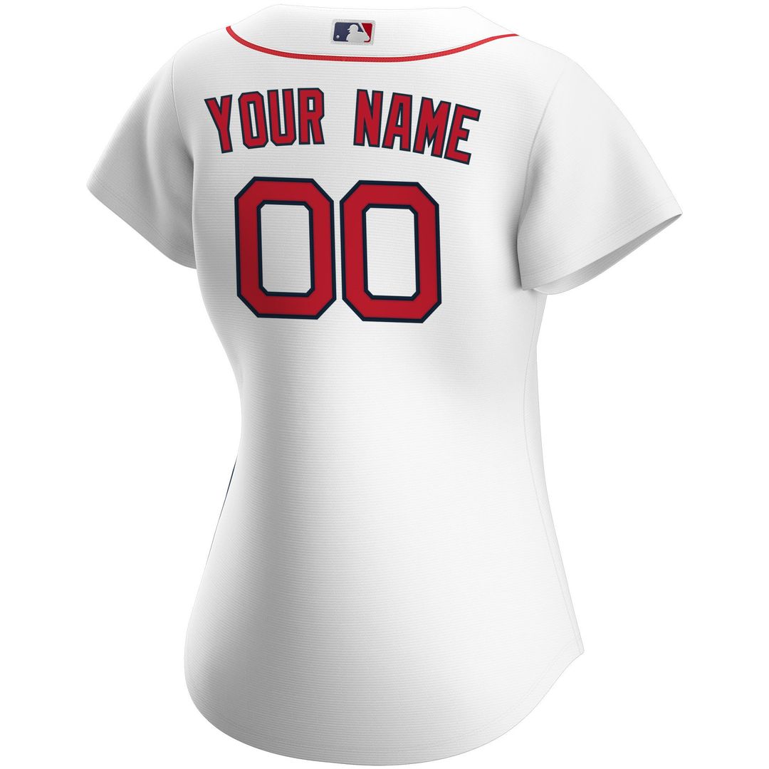 Boston Red Sox Nike Women's Home Replica Custom Jersey - White Team Jersey Sports Fan Apparel