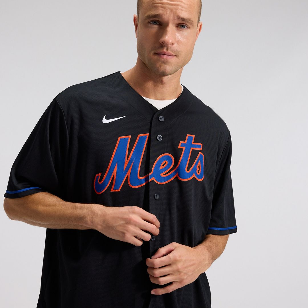 New York Mets Starling Marte Nike Alternate Replica Jersey - Black Team Jersey Sports Fan Apparel