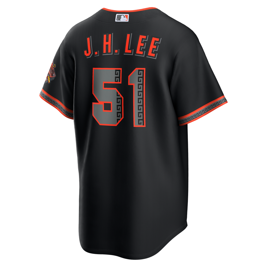 San Francisco Giants Jung Hoo Lee Nike Alternate Stadium Jersey - Black Team Jersey Sports Fan Apparel