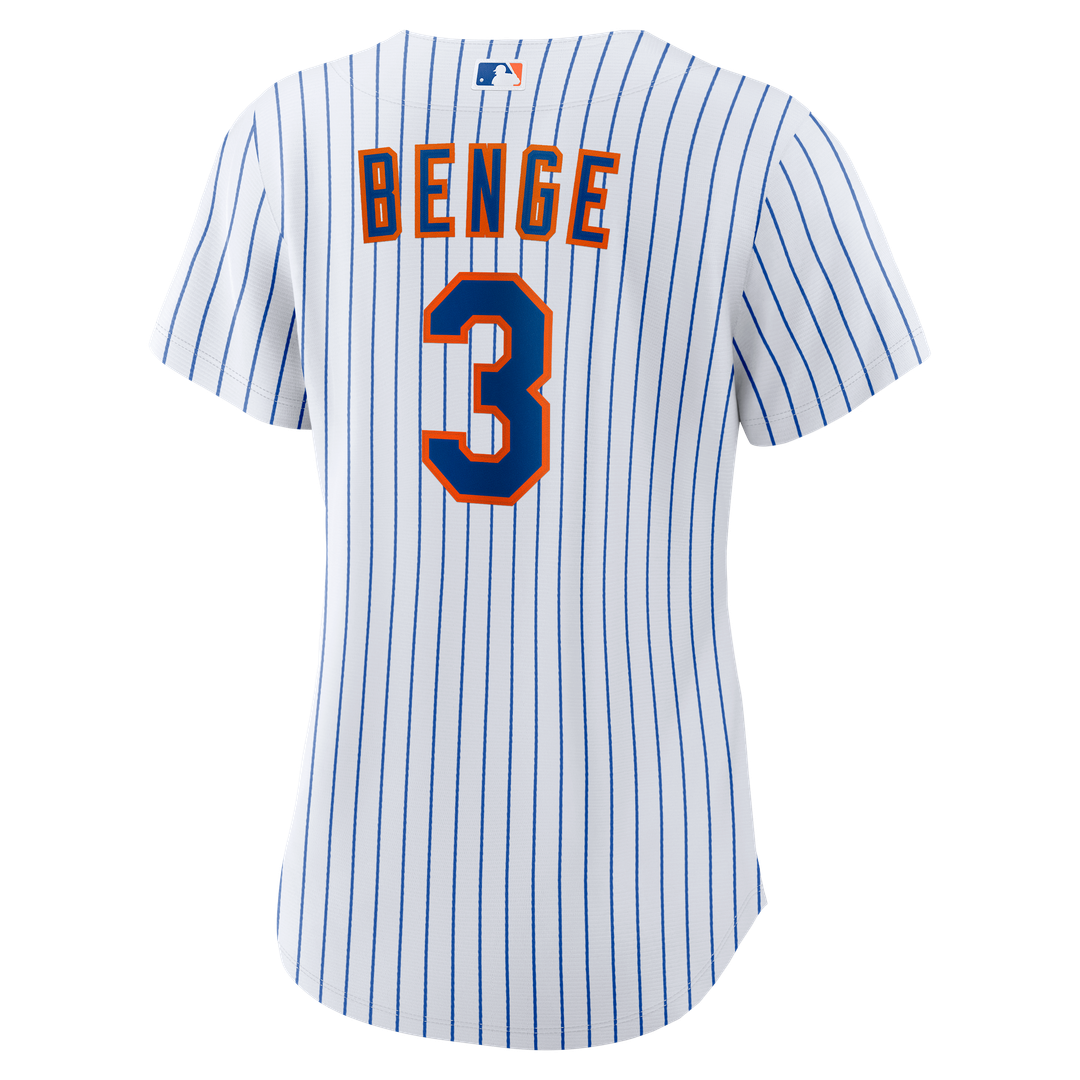 New York Mets Carson Benge Nike Women's Home Replica Jersey - White Team Jersey Sports Fan Apparel