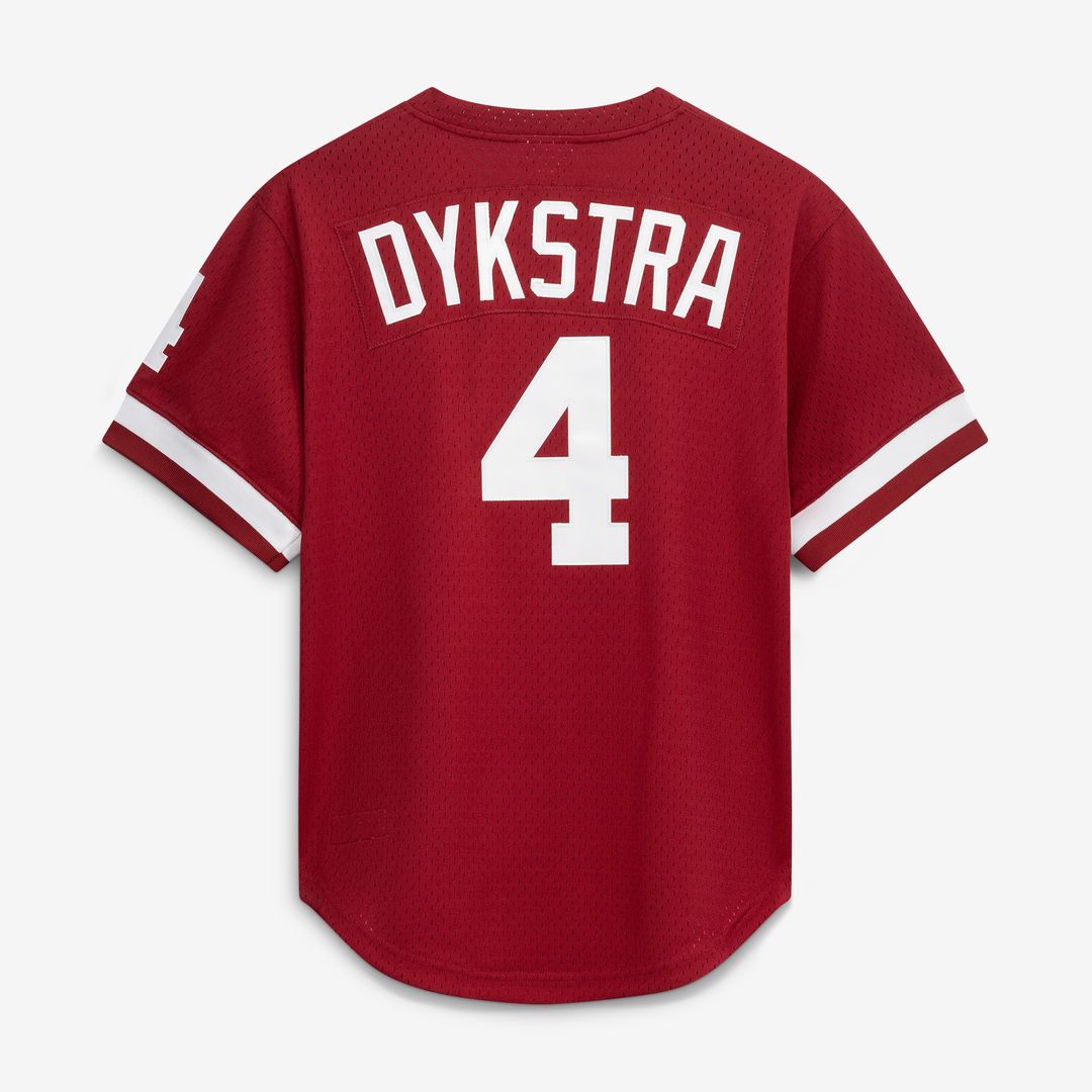 Philadelphia Phillies Lenny Dykstra Mitchell & Ness Authentic Batting Practice Jersey - Scarlet Team Jersey Sports Fan Apparel