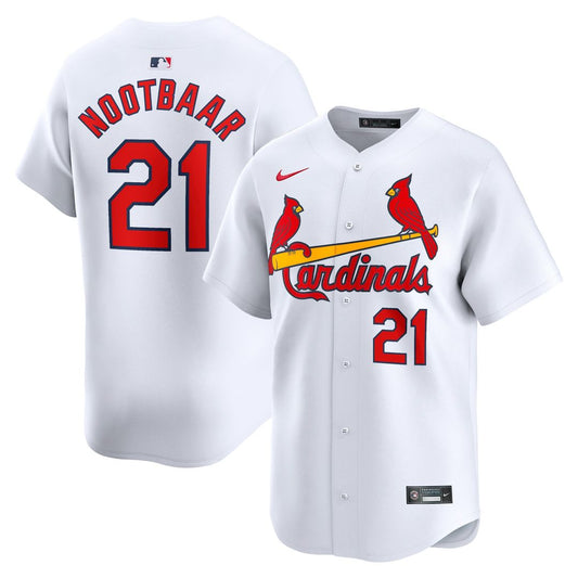 St. Louis Cardinals Lars Nootbaar Nike Home Limited Player Jersey - White Team Jersey Sports Fan Apparel
