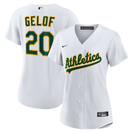 Athletics Zack Gelof Nike Women's Home Replica Player Jersey - White Team Jersey Sports Fan Apparel