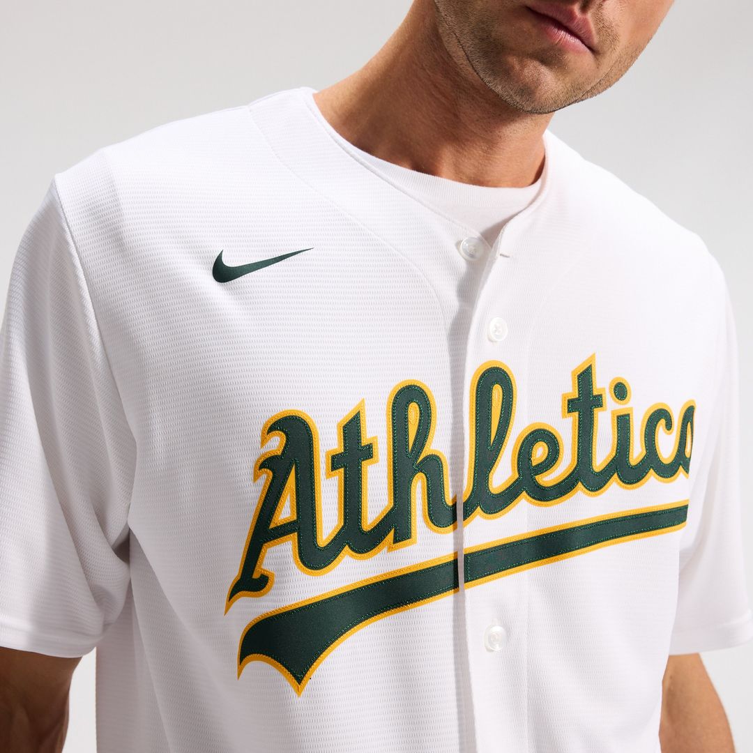 Athletics Nike Home Replica Team Jersey - White Team Jersey Sports Fan Apparel