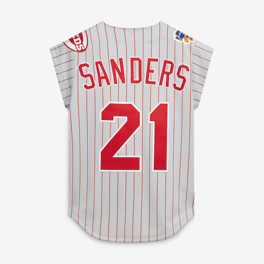 Cincinnati Reds Deion Sanders Mitchell & Ness 1997 Authentic Jersey - Gray Team Jersey Sports Fan Apparel