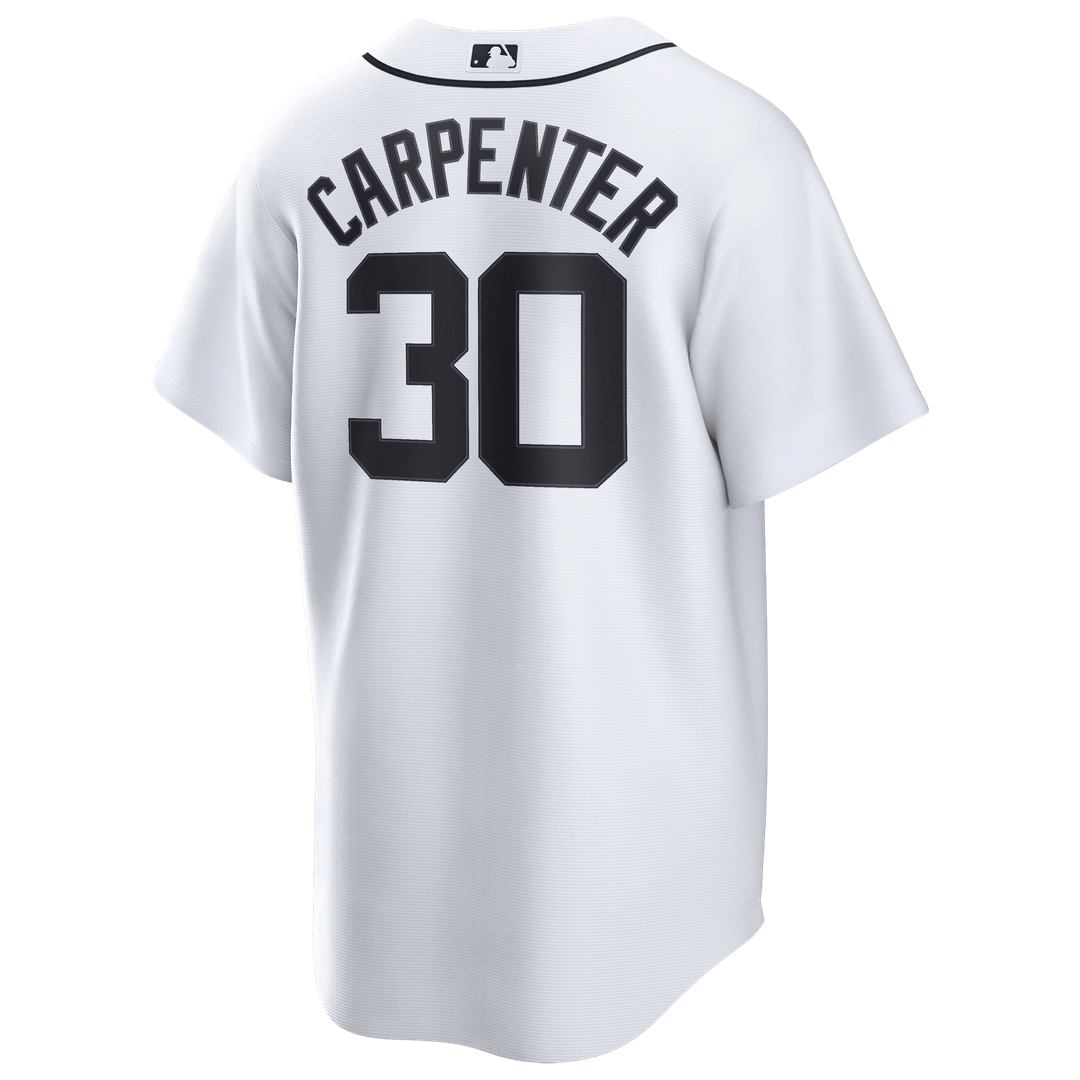 Detroit Tigers Kerry Carpenter Nike Home Replica Jersey - White Team Jersey Sports Fan Apparel