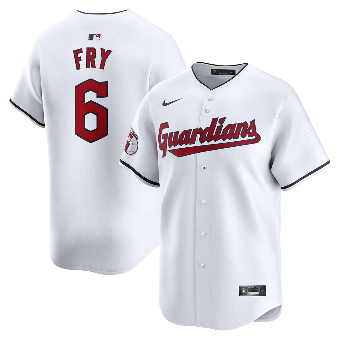 Cleveland Guardians David Fry Nike Home Limited Player Jersey - White Team Jersey Sports Fan Apparel