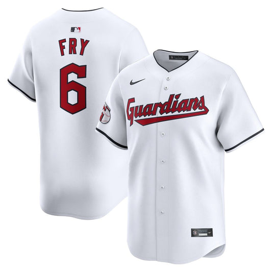Cleveland Guardians David Fry Nike Home Limited Player Jersey - White Team Jersey Sports Fan Apparel