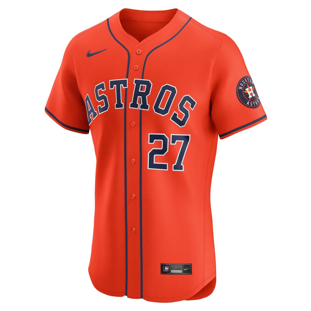 Houston Astros Jose Altuve Nike Alternate Elite Player Jersey - Orange Team Jersey Sports Fan Apparel