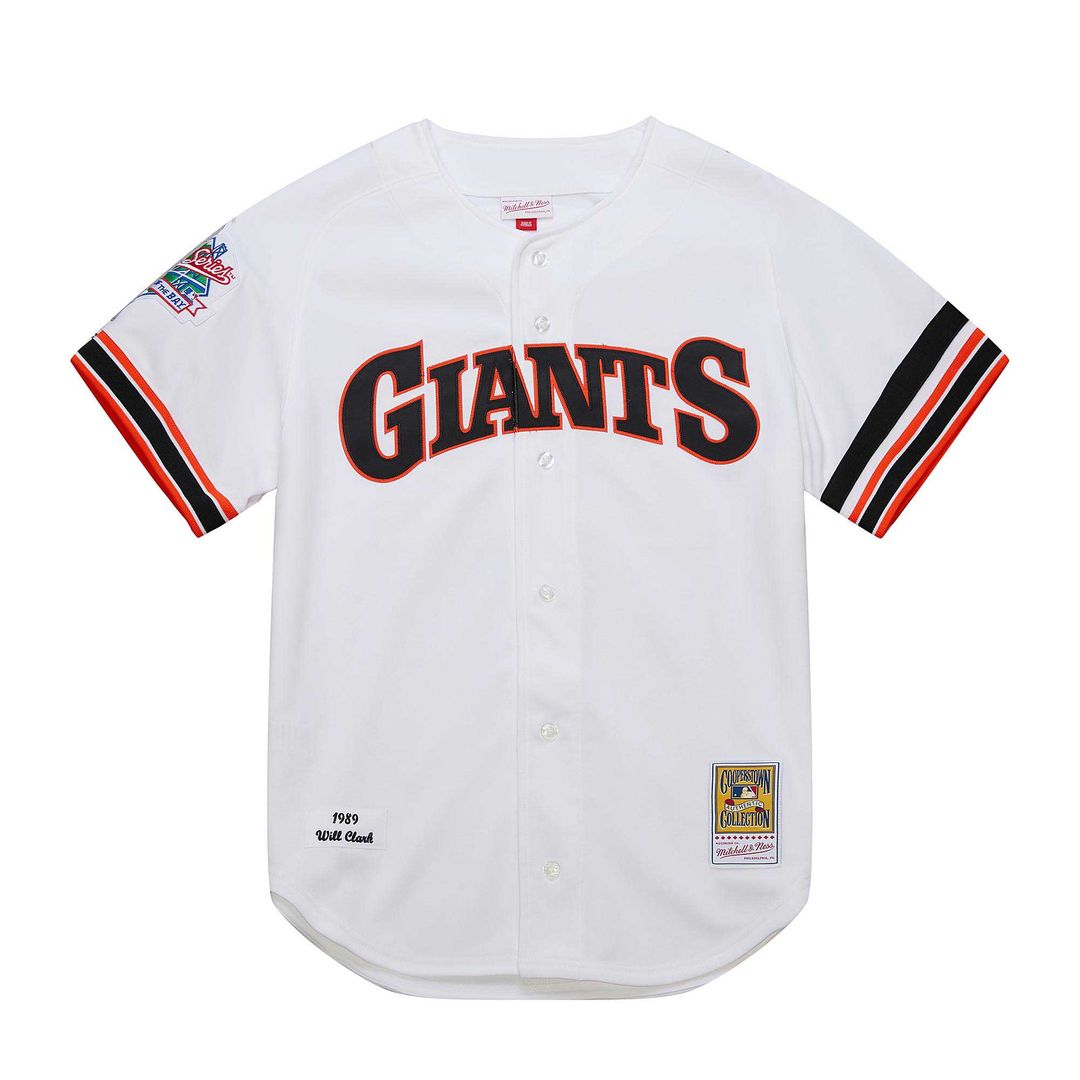 San Francisco Giants Will Clark Mitchell & Ness Cooperstown 1989 Authentic Jersey - White Team Jersey Sports Fan Apparel