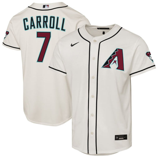 Arizona Diamondbacks Corbin Carroll Nike Youth Home Stadium Jersey - Cream Team Jersey Sports Fan Apparel