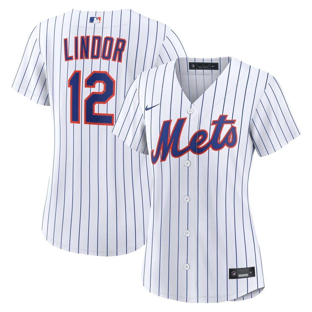 New York Mets Francisco Lindor Nike Women's Home Replica Jersey - White Team Jersey Sports Fan Apparel