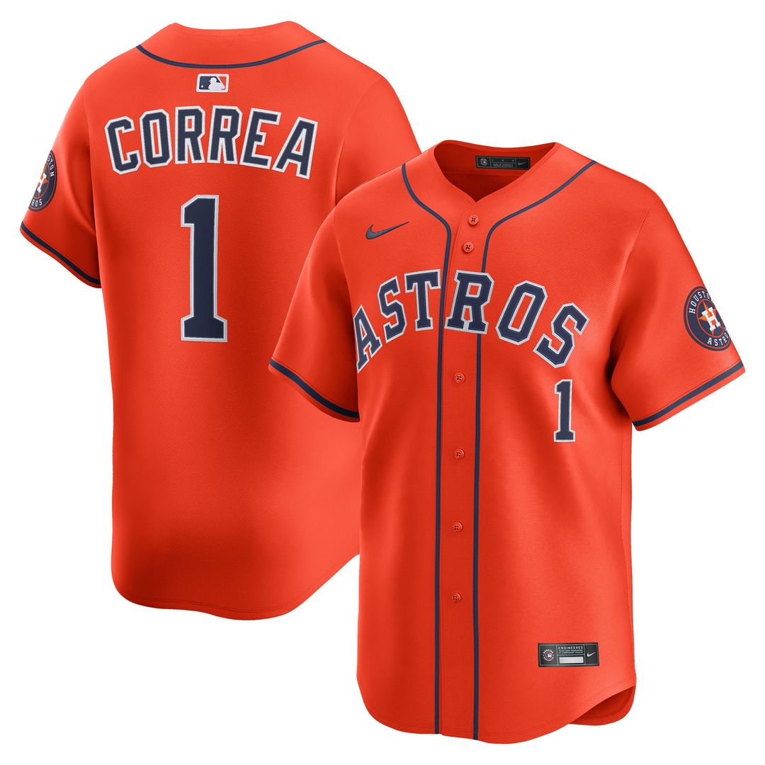 Houston Astros Carlos Correa Nike Home Limited Player Jersey - White Team Jersey Sports Fan Apparel