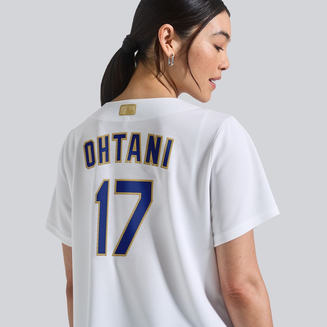 Los Angeles Dodgers Shohei Ohtani Nike Women's 2026 Gold Collection Stadium Jersey - White Team Jersey Sports Fan Apparel