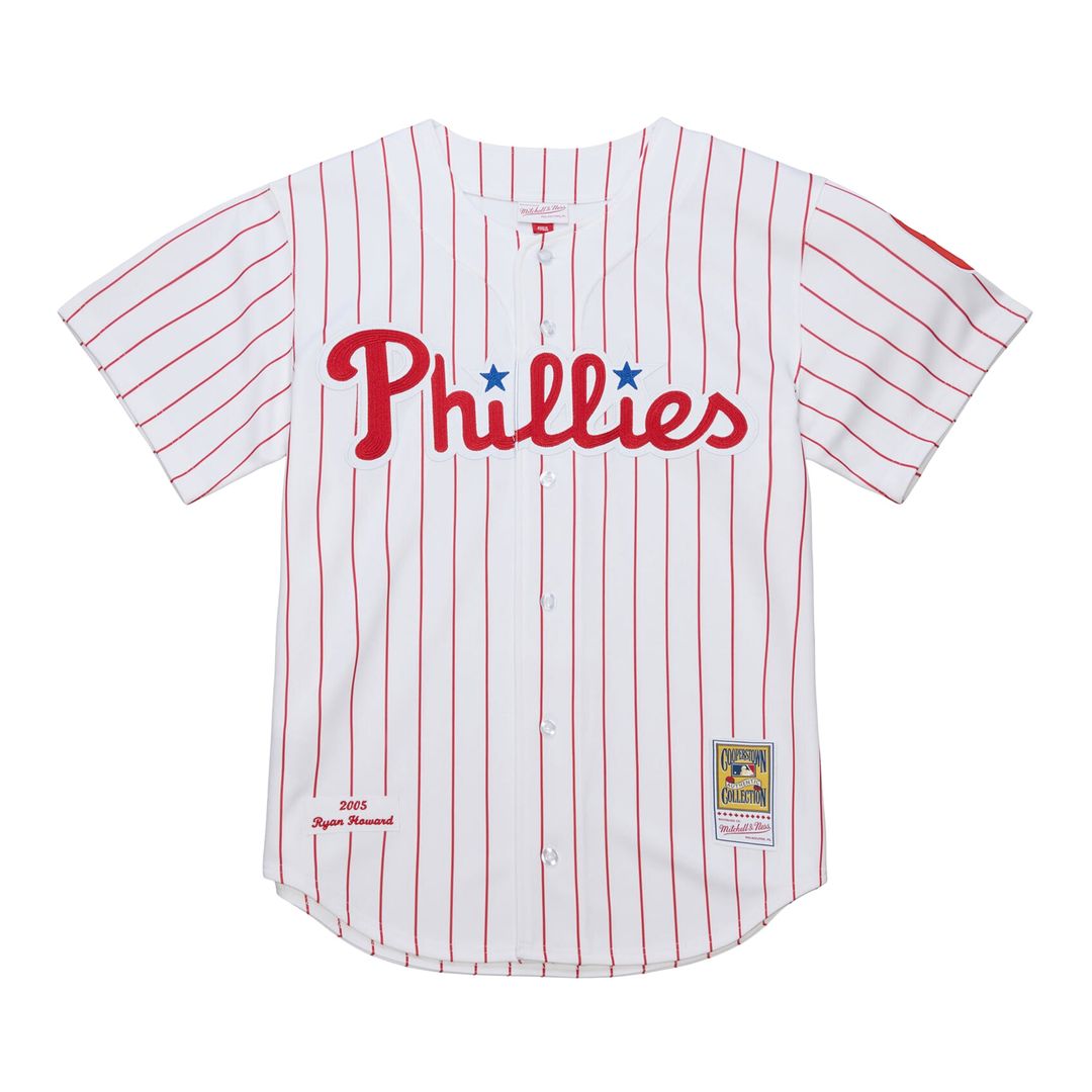 Philadelphia Phillies Ryan Howard Mitchell & Ness Cooperstown Authentic Jersey - White Team Jersey Sports Fan Apparel