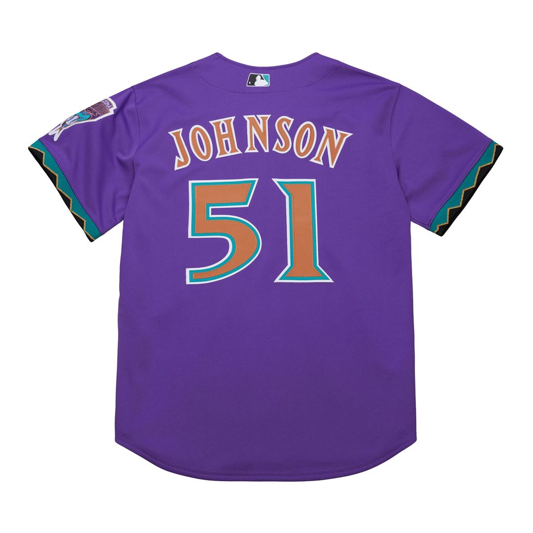 Arizona Diamondbacks Randy Johnson Mitchell & Ness 2000 Throwback Authentic Jersey - Purple Team Jersey Sports Fan Apparel