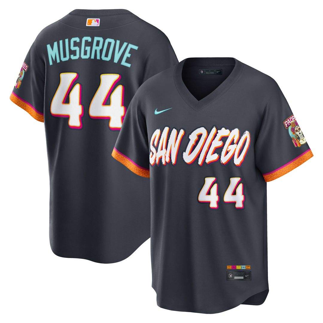 San Diego Padres Joe Musgrove Nike 2026 City Connect Stadium Jersey - Obsidian Team Jersey Sports Fan Apparel