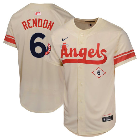 Los Angeles Angels Anthony Rendon Nike Youth City Connect Limited Player Jersey - Cream Team Jersey Sports Fan Apparel