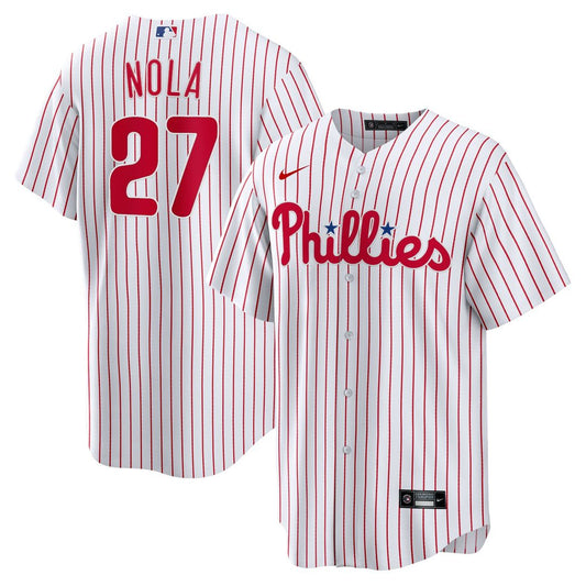 Philadelphia Phillies Aaron Nola Nike Home Replica Player Name Jersey - White Team Jersey Sports Fan Apparel