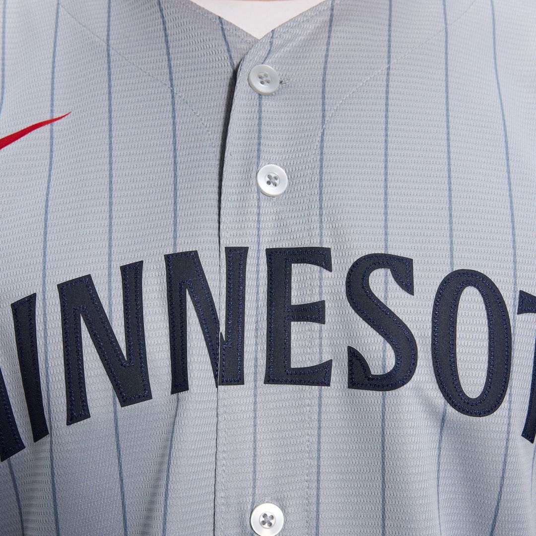 Minnesota Twins Nike Road Replica Team Jersey - Gray Team Jersey Sports Fan Apparel