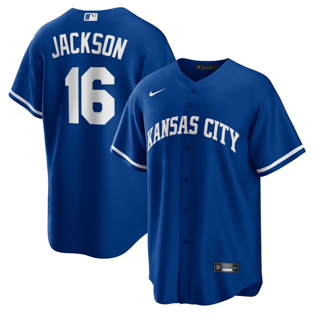 Kansas City Royals Bo Jackson Nike Alternate 2 Replica Jersey - Rush Blue Team Jersey Sports Fan Apparel