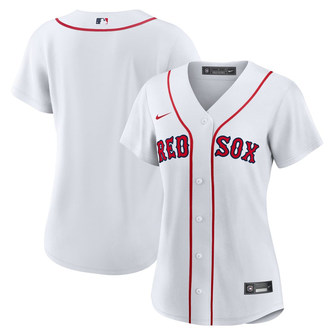 Boston Red Sox Nike Women's Home Replica Team Jersey - White Team Jersey Sports Fan Apparel