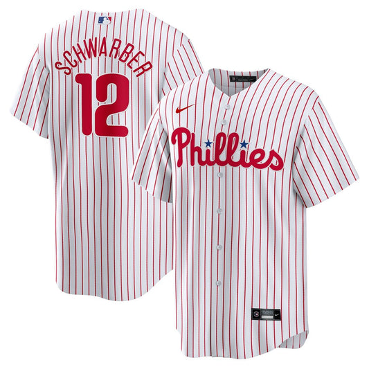 Philadelphia Phillies Kyle Schwarber Nike Replica Player Jersey - White Team Jersey Sports Fan Apparel